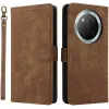 Coque portefeuille Phonesta Vintage Skin pour HONOR Magic7 Lite - Marron