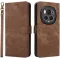 Coque portefeuille Phonesta Vintage Skin pour HONOR Magic6 Pro - Marron