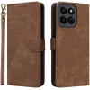 Coque portefeuille Phonesta Vintage Skin pour HONOR 200 Smart - Marron