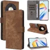 Coque portefeuille Phonesta Vintage Skin pour HONOR Magic6 Lite - Marron 5