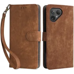 Coque portefeuille Phonesta Vintage Skin pour Fairphone 5 - Marron