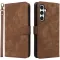 Coque portefeuille Phonesta Vintage Skin pour Samsung Galaxy S24 FE - Marron