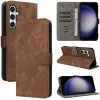 Coque portefeuille Phonesta Vintage Skin pour Samsung Galaxy S24 FE - Marron 8