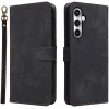 Coque portefeuille Phonesta Vintage Skin pour Samsung Galaxy S24 FE - Noir