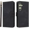Coque portefeuille Phonesta Vintage Skin pour Samsung Galaxy S25 Plus - Noir