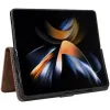 Coque portefeuille Phonesta Vintage Skin pour Samsung Galaxy Z Fold 6 - Marron 4