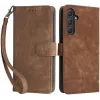 Coque portefeuille Phonesta Vintage Skin pour Samsung Galaxy A55 - Marron