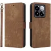 Coque portefeuille Phonesta Vintage Skin pour Xiaomi 14T - Marron 0