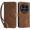 Coque portefeuille Phonesta Vintage Skin pour Xiaomi 15 Ultra - Marron