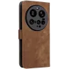 Coque portefeuille Phonesta Vintage Skin pour Xiaomi 15 Ultra - Marron 8