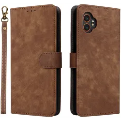 Coque portefeuille Phonesta Vintage Skin pour Samsung Galaxy Xcover 7 Pro - Marron