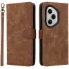 Coque portefeuille Phonesta Vintage Skin pour HONOR 400 Pro - Marron