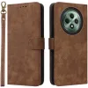 Coque portefeuille Phonesta Vintage Skin pour Oppo Reno12 F/Reno12 FS - Marron 0