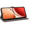 Coque portefeuille Phonesta Vintage Skin pour Oppo Reno12 F/Reno12 FS - Marron 2