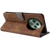 Coque portefeuille Phonesta Vintage Skin pour Oppo Reno12 F/Reno12 FS - Marron 3