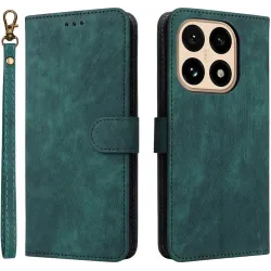 Coque portefeuille Phonesta Vintage Skin pour Xiaomi 15T - Vert