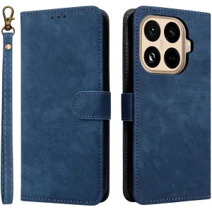 Coque portefeuille Phonesta Vintage Skin pour Xiaomi 15T Pro - Bleu