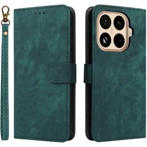 Coque portefeuille Phonesta Vintage Skin pour Xiaomi 15T Pro - Vert