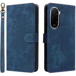 Coque portefeuille Phonesta Vintage Skin pour Xiaomi Poco M7 - Bleu