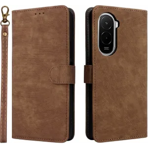Coque portefeuille Phonesta Vintage Skin pour Xiaomi Poco M7 - Marron