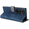 Coque portefeuille Phonesta Vintage Skin pour Samsung Galaxy Z Fold 7 - Bleu 5