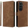 Coque portefeuille Phonesta Vintage Skin pour Samsung Galaxy Z Fold 7 - Marron