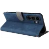 Coque portefeuille Phonesta Vintage Skin pour Samsung Galaxy S25 FE - Bleu 5
