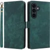 Coque portefeuille Phonesta Vintage Skin pour Samsung Galaxy S25 FE - Vert