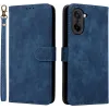 Coque portefeuille Phonesta Vintage Skin pour OnePlus Nord CE5 - Bleu