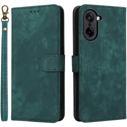 Coque portefeuille Phonesta Vintage Skin pour OnePlus Nord CE5 - Vert