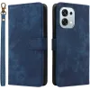 Coque portefeuille Phonesta Vintage Skin pour Oppo A6 Pro - Bleu