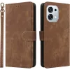 Coque portefeuille Phonesta Vintage Skin pour Oppo A6 Pro - Marron