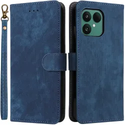 Coque portefeuille Phonesta Vintage Skin pour Fairphone 6 - Bleu