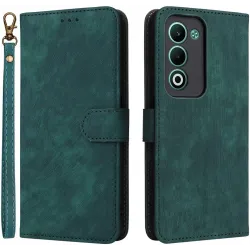 Coque portefeuille Phonesta Vintage Skin pour Oppo A5/A5m - Vert