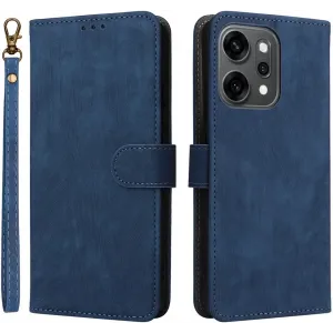 Coque portefeuille Phonesta Vintage Skin pour Oppo Reno14 - Bleu