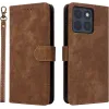 Coque portefeuille Phonesta Vintage Skin pour Motorola Edge 70 - Marron
