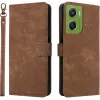 Coque portefeuille Phonesta Vintage Skin pour Motorola Moto G06/G06 Power - Marron