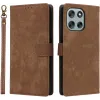 Coque portefeuille Phonesta Vintage Skin pour Motorola Moto G56 - Marron