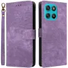 Coque portefeuille Phonesta Vintage Skin pour Motorola Moto G57 Power - Violet