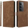 Coque portefeuille Phonesta Vintage Skin pour Xiaomi Redmi 15 - Marron
