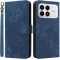 Coque portefeuille Phonesta Vintage Skin pour Xiaomi Poco F8 Pro - Bleu