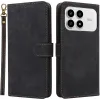 Coque portefeuille Phonesta Vintage Skin pour Xiaomi Poco F8 Pro - Noir 0