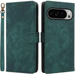 Coque portefeuille Phonesta Vintage Skin pour Google Pixel 10 Pro XL - Vert