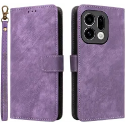Coque portefeuille Phonesta Vintage Skin pour Oppo Find X9 - Violet
