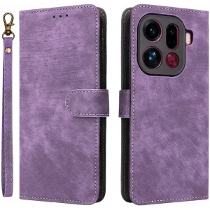 Coque portefeuille Phonesta Vintage Skin pour Oppo Find X9 Pro - Violet