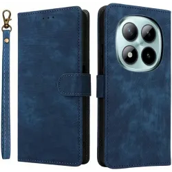 Coque portefeuille Phonesta Vintage Skin pour Xiaomi Redmi Note 15 Pro 4G - Bleu