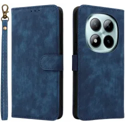 Coque portefeuille Phonesta Vintage Skin pour Xiaomi Redmi Note 15 Pro 5G - Bleu