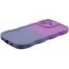 Coque arrière en silicone Phonesta Wavy Gradient pour Apple iPhone 16 Plus - Violet 5