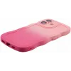 Coque arrière en silicone Phonesta Wavy Gradient pour Apple iPhone 16 Plus - Rose 5