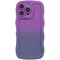 Coque arrière en silicone Phonesta Wavy Gradient pour Apple iPhone 16 Pro - Violet